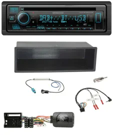 Kenwood Bluetooth DAB CD Lenkrad USB Autoradio für VW Polo Passat Ablagefach