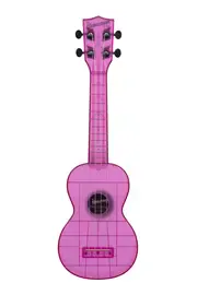 Укулеле Kala Waterman Seaglass Collection Soprano Ukulele Transparent Amethyst Purple