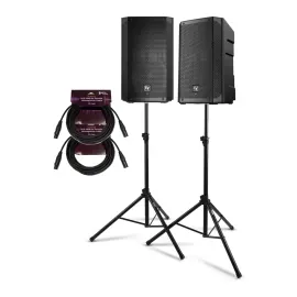 Б/У Активная акустическая система Electro-Voice ELX200-10P 10" чёрная (набор, 2 шт.) со стойками