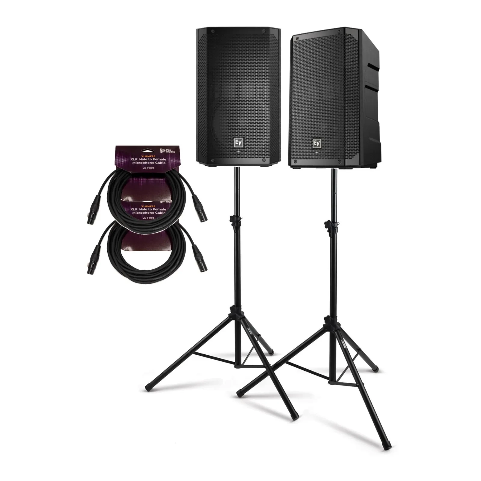 Б/У Активная акустическая система Electro-Voice ELX200-10P 10" чёрная (набор, 2 шт.) со стойками