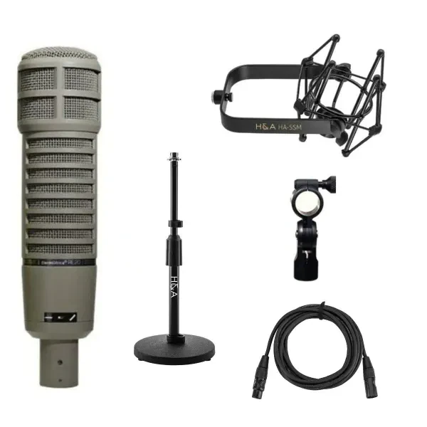 Electro-Voice RE20 Variable-D Dynamic Cardioid Microphone, + Telescoping Tableto
