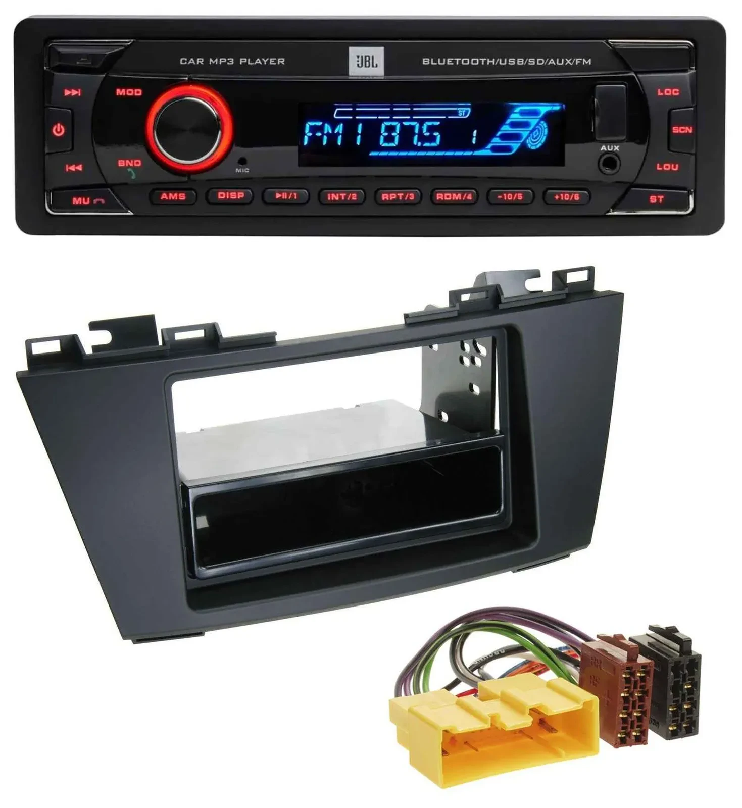 JBL AUX MP3 USB Bluetooth SD Autoradio für Mazda 5 (ab 2010)