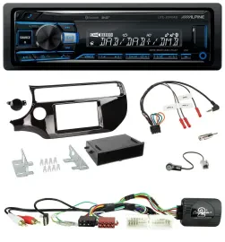 Alpine USB Bluetooth DAB Lenkrad Autoradio für Kia Rio UB ab 03/2015 piano schwa