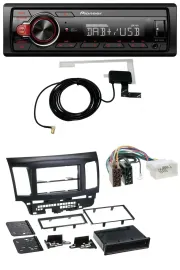 Pioneer 1DIN MP3 DAB USB AUX Autoradio für Mitsubishi Evo Lancer (ab 2008)