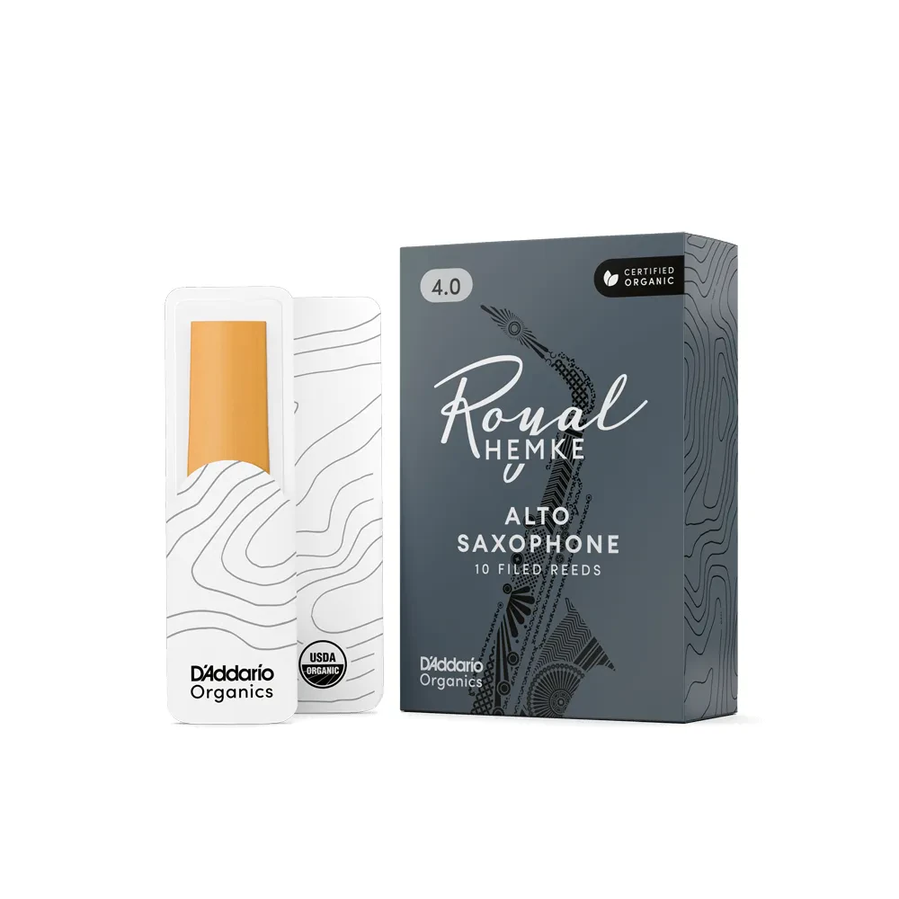 Трость для альт-саксофона D'Addario Royal Hemke Organic размер 4.0 (набор, 10 шт.)