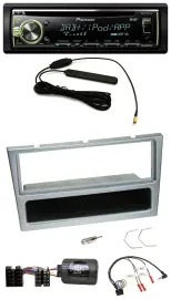 Автомагнитола для Opel Corsa C (2000–2004) Pioneer MP3 USB CD DAB серебристая