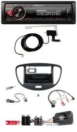 Pioneer MP3 Lenkrad CD DAB USB Autoradio für Hyundai i10 ISO 2009-2013 schwarz