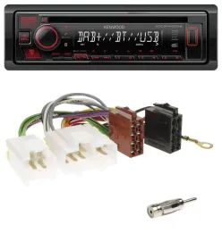Kenwood MP3 CD USB Bluetooth DAB Autoradio für Nissan Almera N15 (1995-2000)