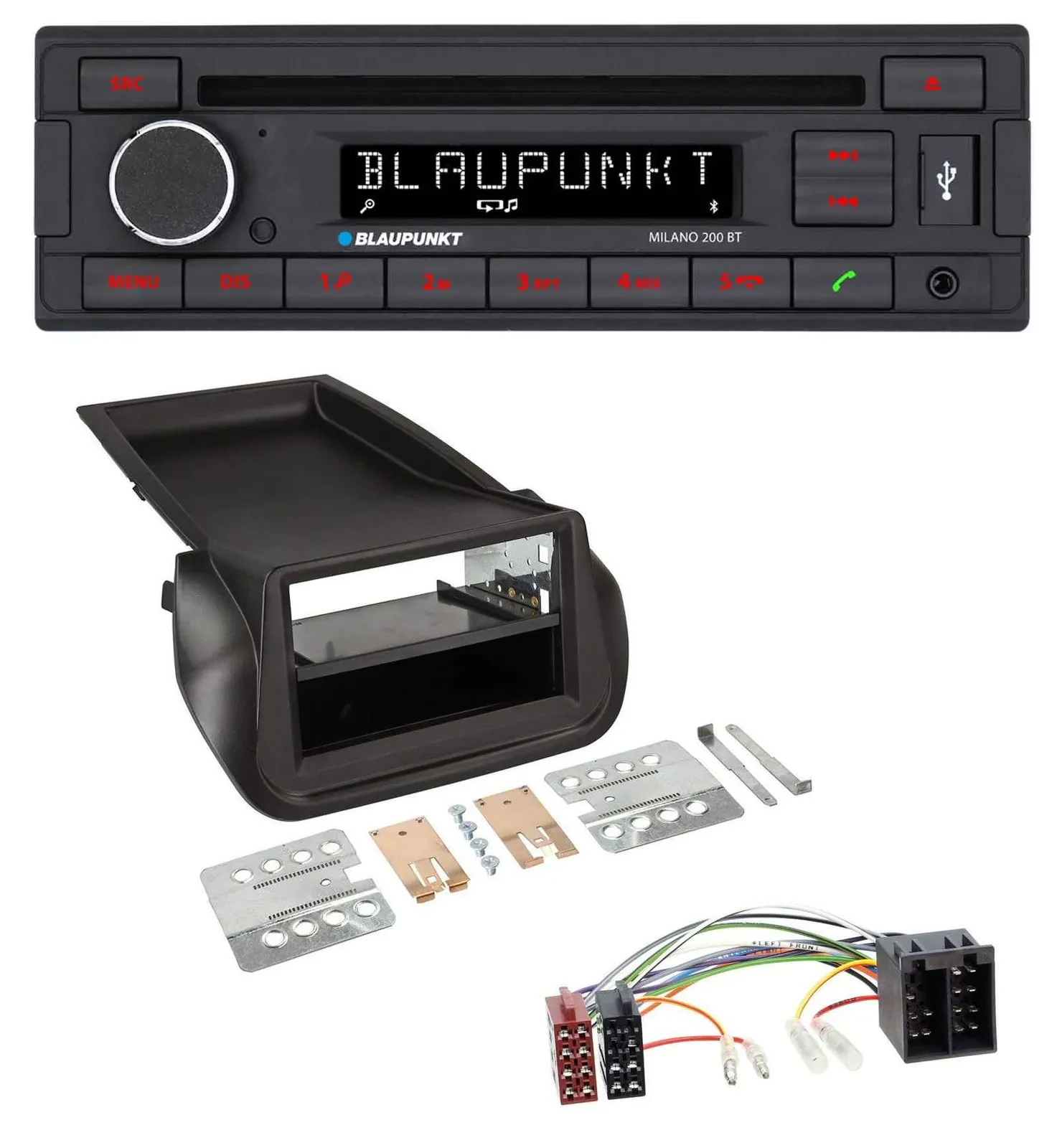 Blaupunkt MP3 USB CD Bluetooth AUX Autoradio für FIAT Fiorino (ab 2008)