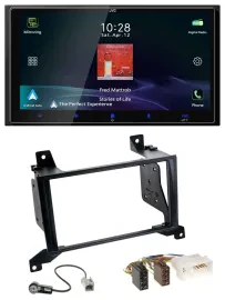 JVC USB Bluetooth 2DIN DAB MP3 Autoradio für Hyundai Santa Fe CM 09-12