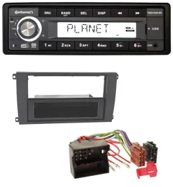 Автомагнитола для Porsche Cayenne (2007–2010) Continental 1DIN, USB, AUX, DAB, MP3