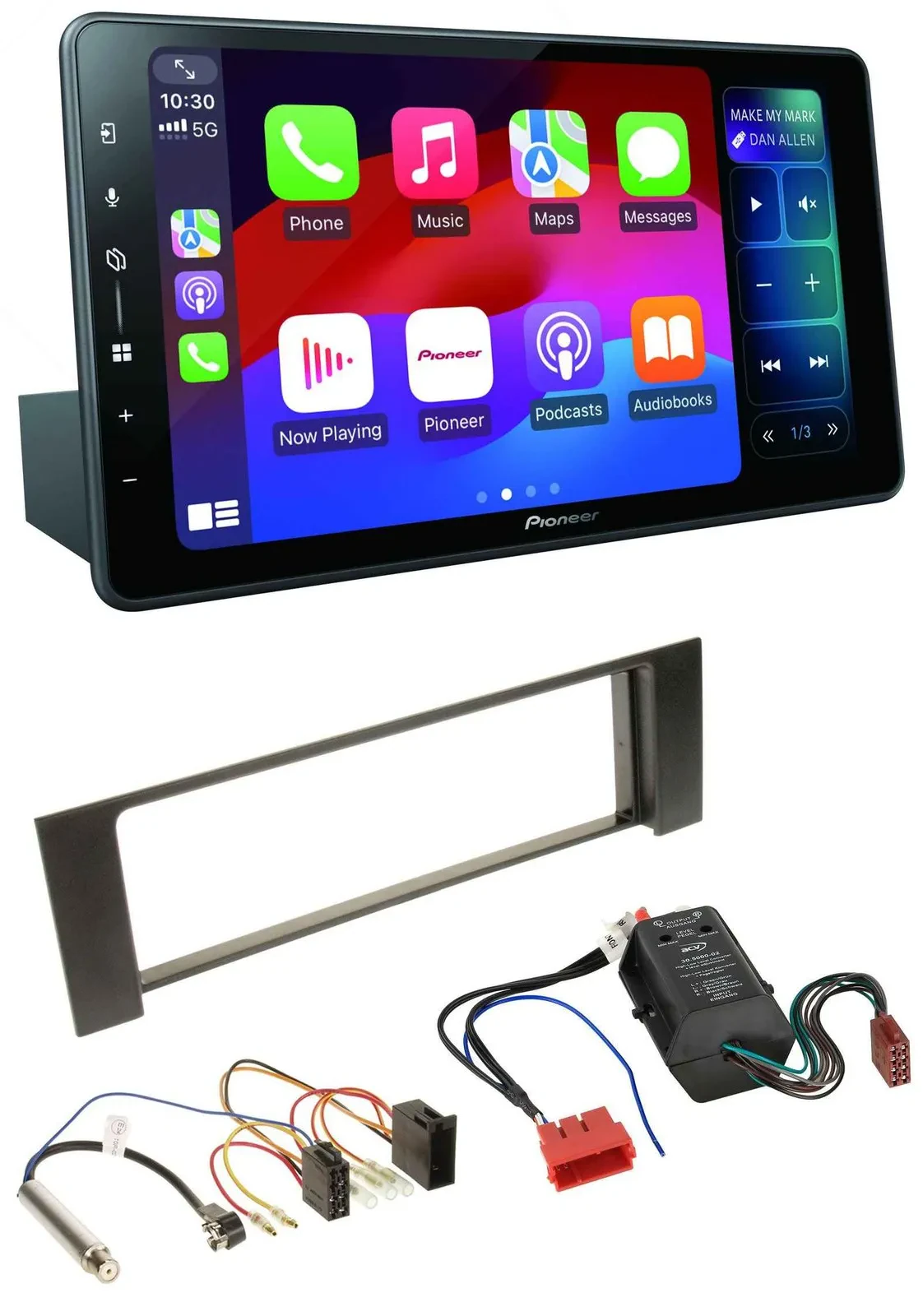 Pioneer Bluetooth DAB MP3 USB Autoradio für Audi A4 B6 00-04 Bose Aktivsystem Mi