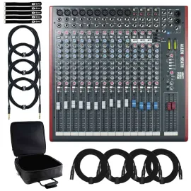 Allen & Heath ZED-18 Multipurpose USB Mixer for Live Sound & Recording w Case