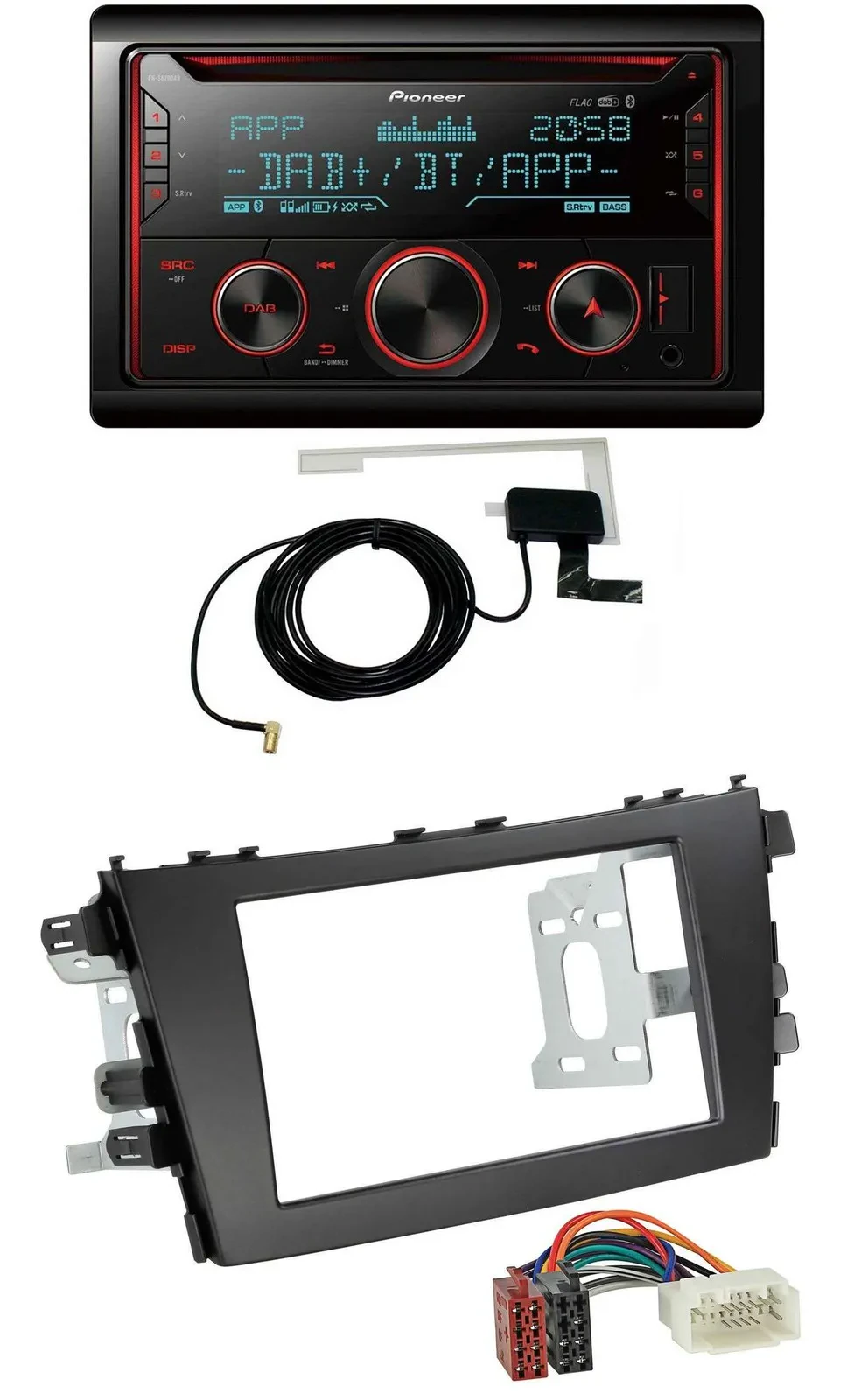 Автомагнитола для Suzuki Celerio LF Pioneer 2DIN, MP3, DAB, USB, CD, Bluetooth