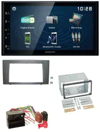 Автомагнитола для Ford Mondeo 2003–2007 Kenwood 2DIN, Bluetooth, MP3, USB, DAB