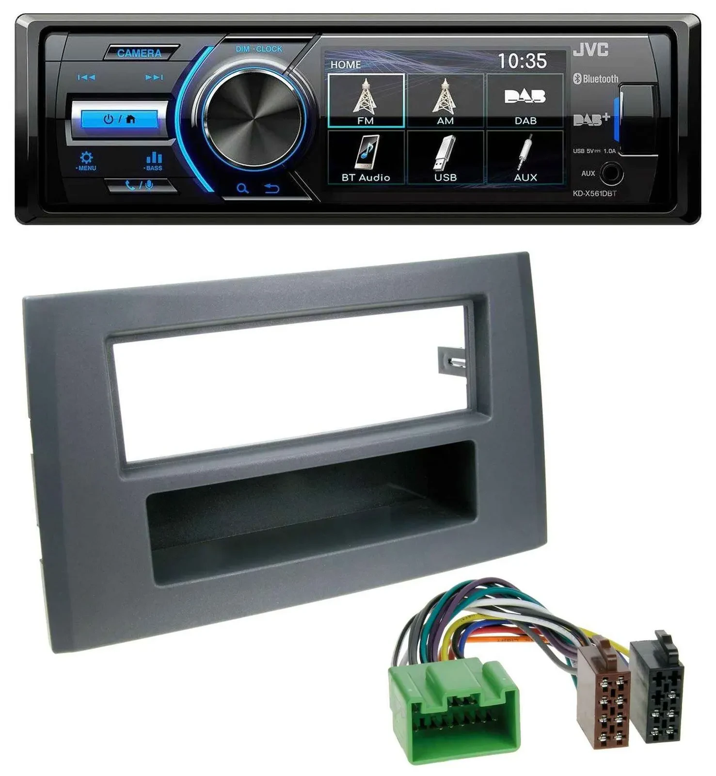Автомагнитола для Volvo XC90 JVC Bluetooth MP3 USB DAB (16-pin, 2002–2014)
