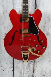 Б/У Электрогитара Epiphone Limited Edition Back to The Future ES-345 (полуакустическая) красный с жёстким кейсом