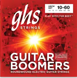 Струны для электрогитары GHS Strings GBZW Zakk Wylde Boomers 10-60