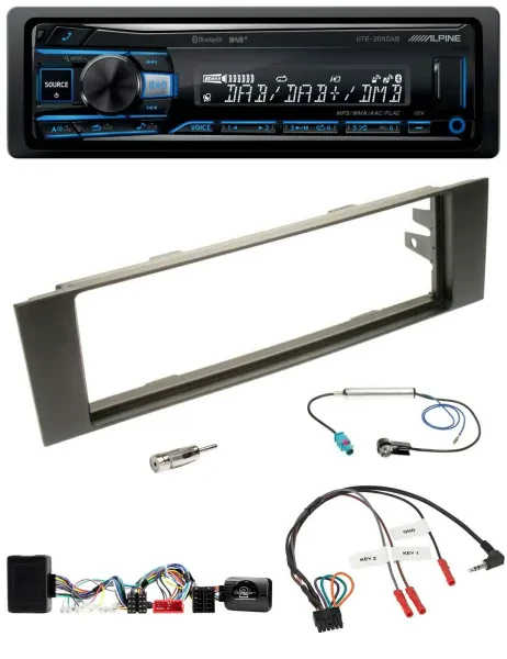 Alpine USB Bluetooth DAB Lenkrad Autoradio für Audi A3 03-06 vollaktiv