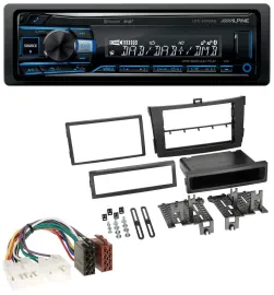 Alpine USB Bluetooth DAB MP3 Autoradio für Toyota Corolla ab 2009 schwarz