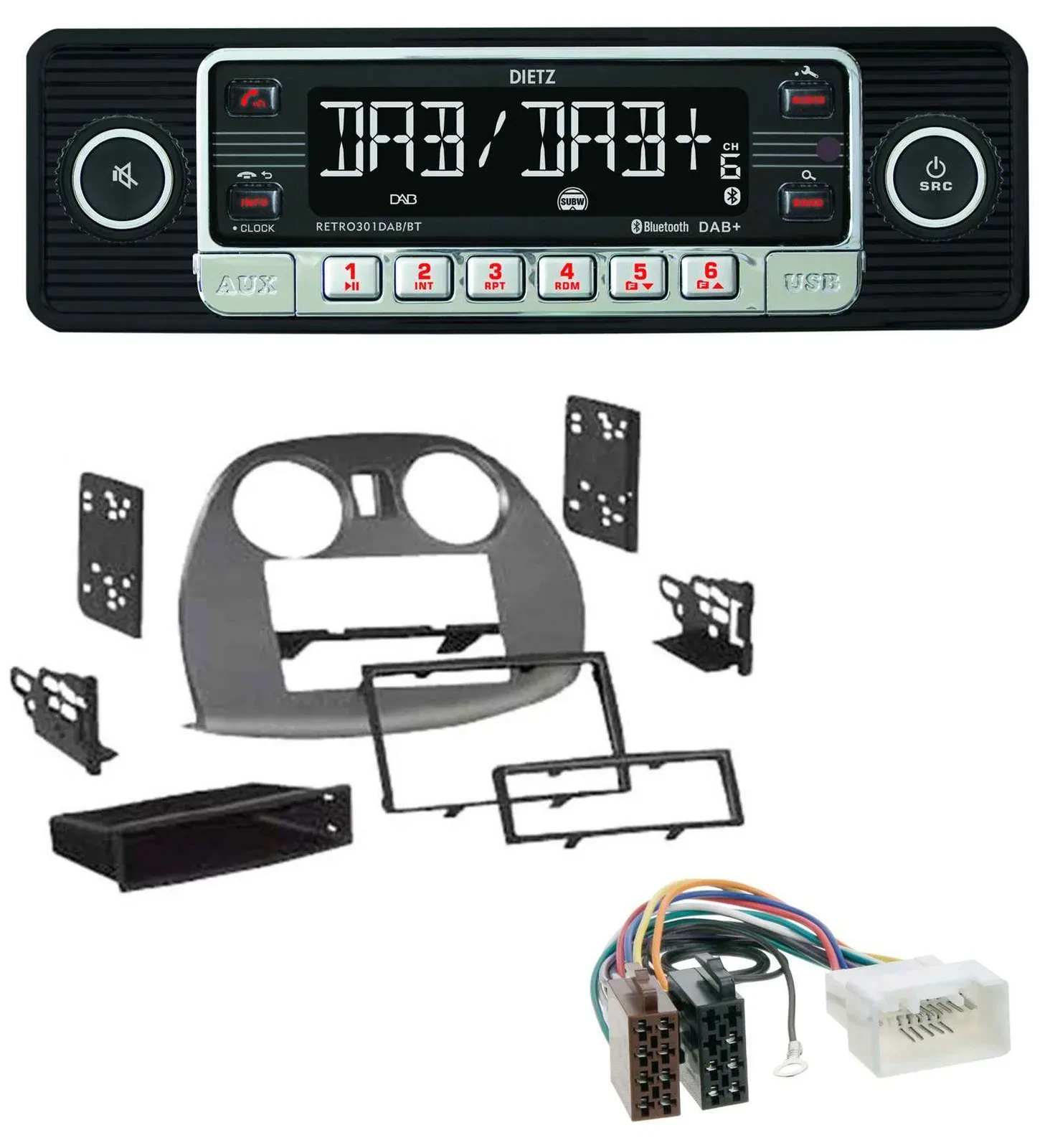 Автомагнитола для Mitsubishi Eclipse 4G (2005–2012) Dietz USB DAB MP3 Bluetooth