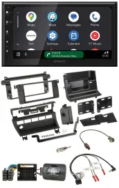Kenwood DAB Bluetooth USB Lenkrad 2DIN Autoradio für BMW 3er 2001-2006 5 Schalte