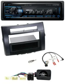 Alpine USB Bluetooth DAB Lenkrad Autoradio für Toyota Corolla Verso 04-07 schwar