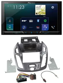 Автомагнитола Pioneer 2DIN, Bluetooth, USB, DAB (для Ford Transit 2012-, без штатного дисплея)
