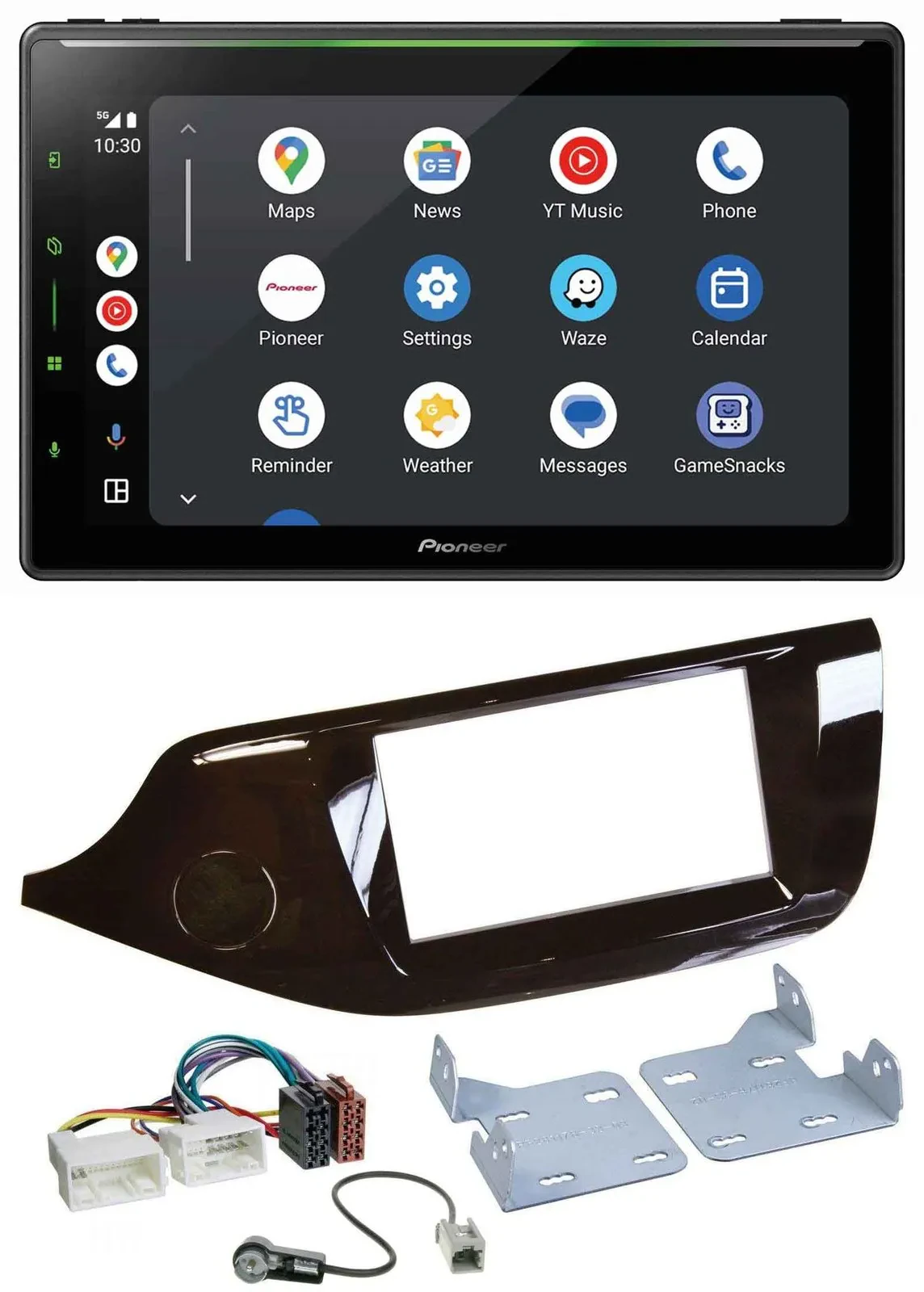 Pioneer 2DIN MP3 USB Bluetooth DAB Autoradio für Kia Ceed ab 12 glänzend