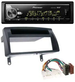 Pioneer Bluetooth USB DAB MP3 Autoradio für Toyota Corolla E12 2003-2008 dunkelg