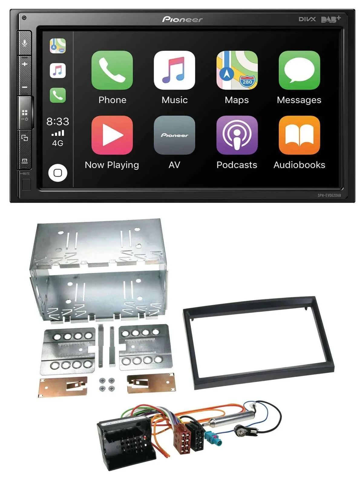 Pioneer USB MP3 DAB 2DIN Bluetooth Autoradio für Peugeot Expert 207 307 Partner