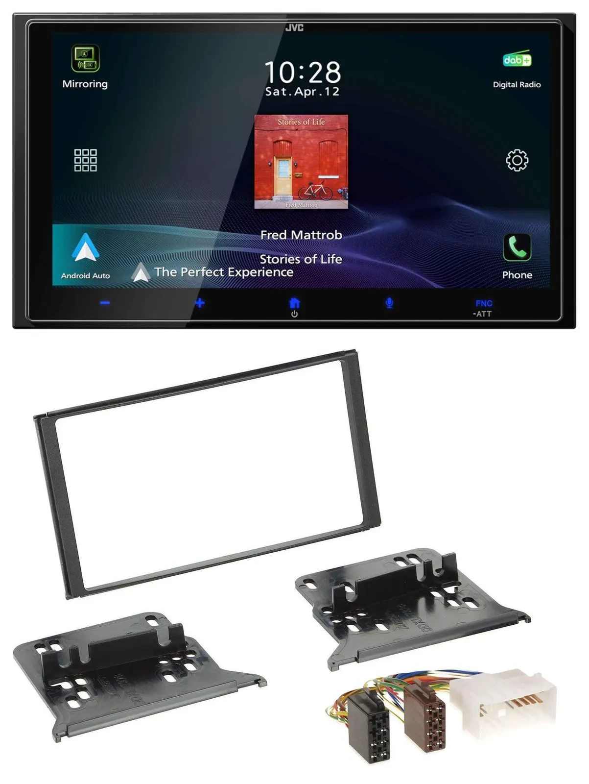 JVC USB Bluetooth 2DIN DAB MP3 Autoradio für Kia Sorento BL 2006-2009