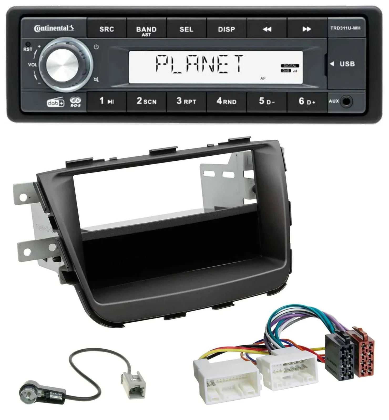 Continental MP3 AUX USB DAB 1DIN Autoradio für Kia Sorento II XM Facelift 12-15