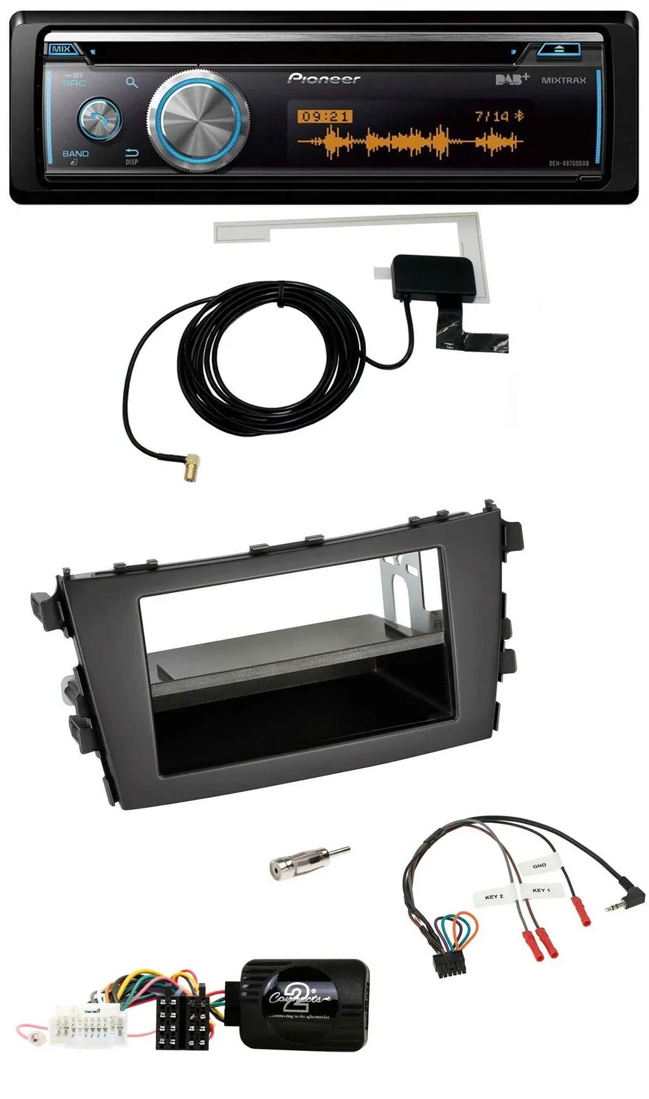 Автомагнитола Pioneer Bluetooth DAB USB CD для Suzuki Celerio LF (с 2014)