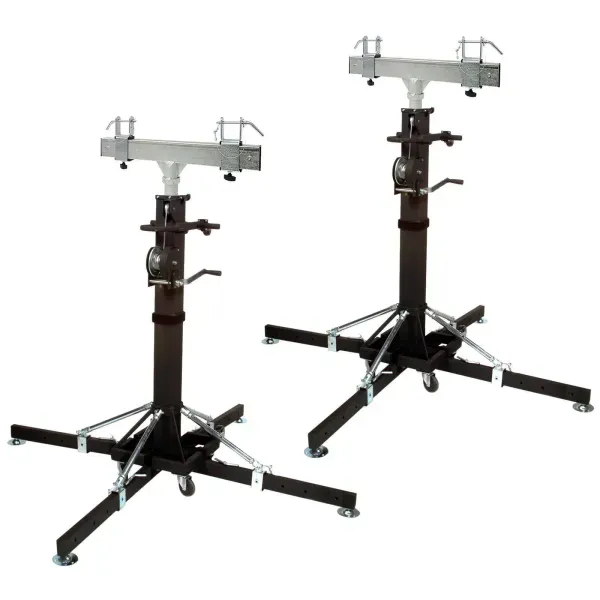 Global Truss ST-180 Extra Heavy Duty Tower Lifter w/outriggers  Pair + Support