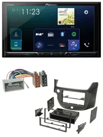 Pioneer MP3 Bluetooth USB 2DIN DAB Autoradio für Honda Jazz ab 09 dunkelgrau
