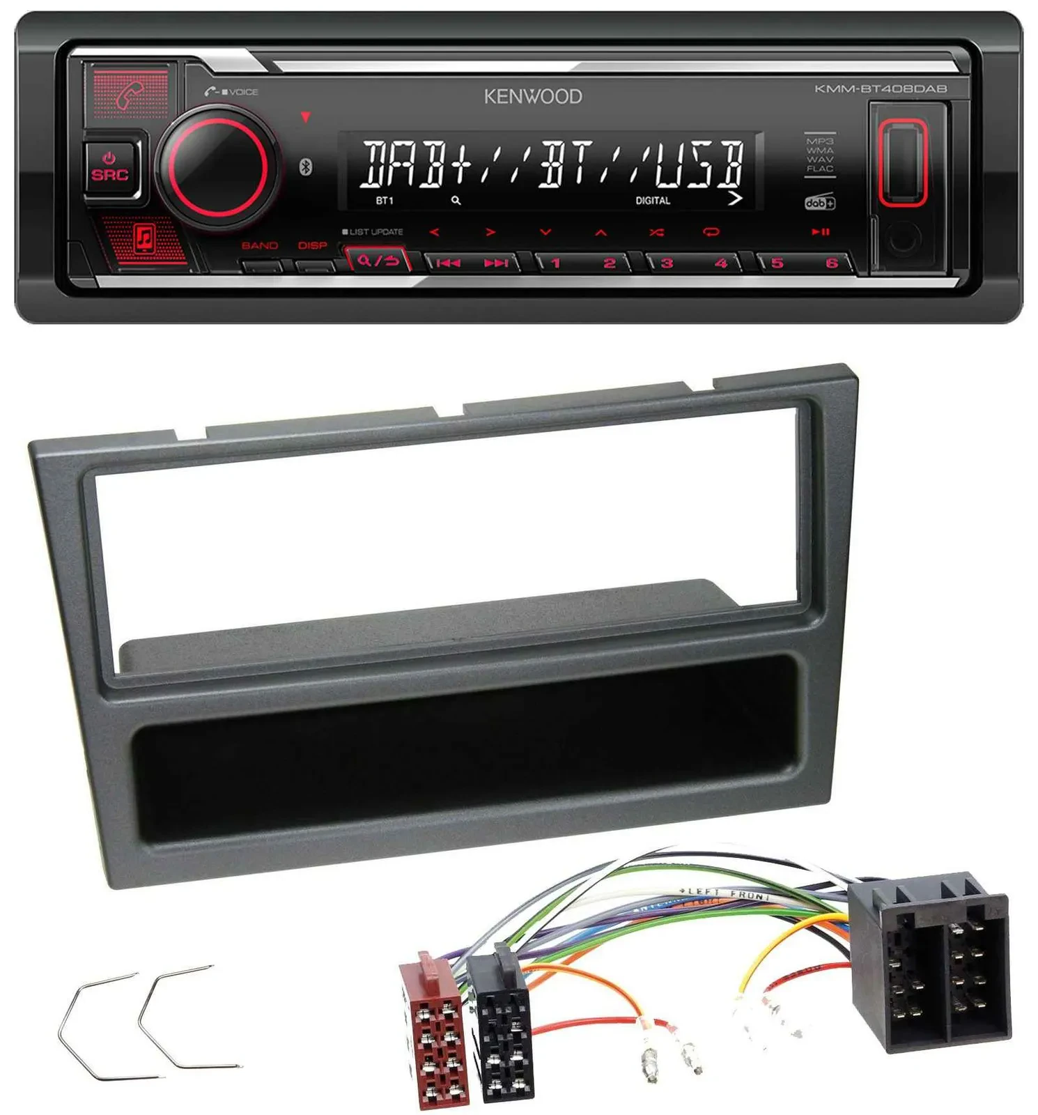 Kenwood MP3 Bluetooth USB DAB Autoradio für Opel Corsa C Meriva Signum Vectra C