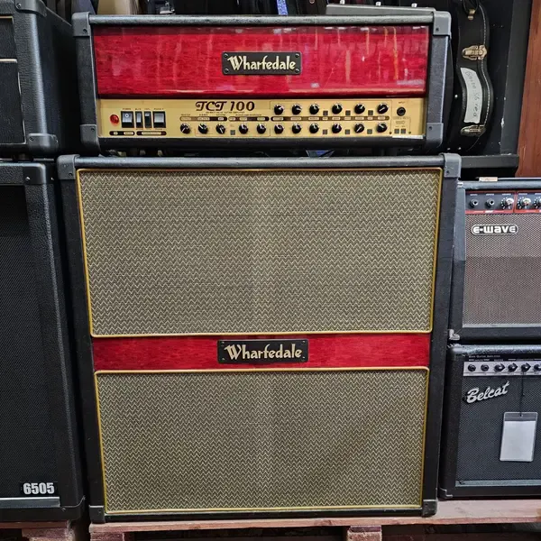 Ламповый усилитель для электрогитары Wharfedale TCT100 + Wharfedale Cab 4x12 China 2010's