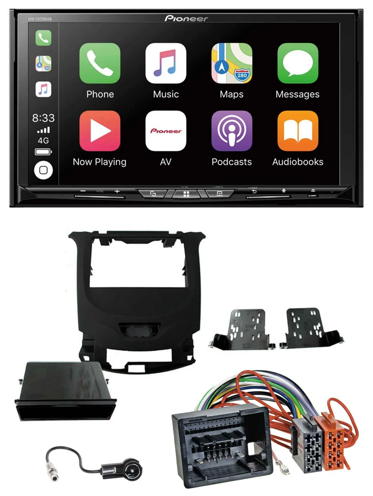 Автомагнитола Pioneer 2 DIN MP3 USB DAB DVD Bluetooth для Chevrolet Cruze (с 2016)