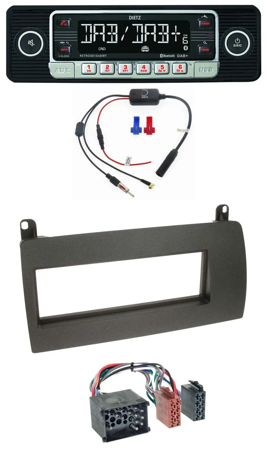 Dietz MP3 DAB Bluetooth USB Autoradio für Rover 75 (1999-2001)