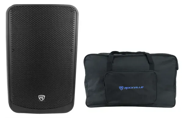 Rockville TITAN 15 15" 2000w Powered DJ PA Speaker/Bluetooth/DSP/TWS+Carry Bag