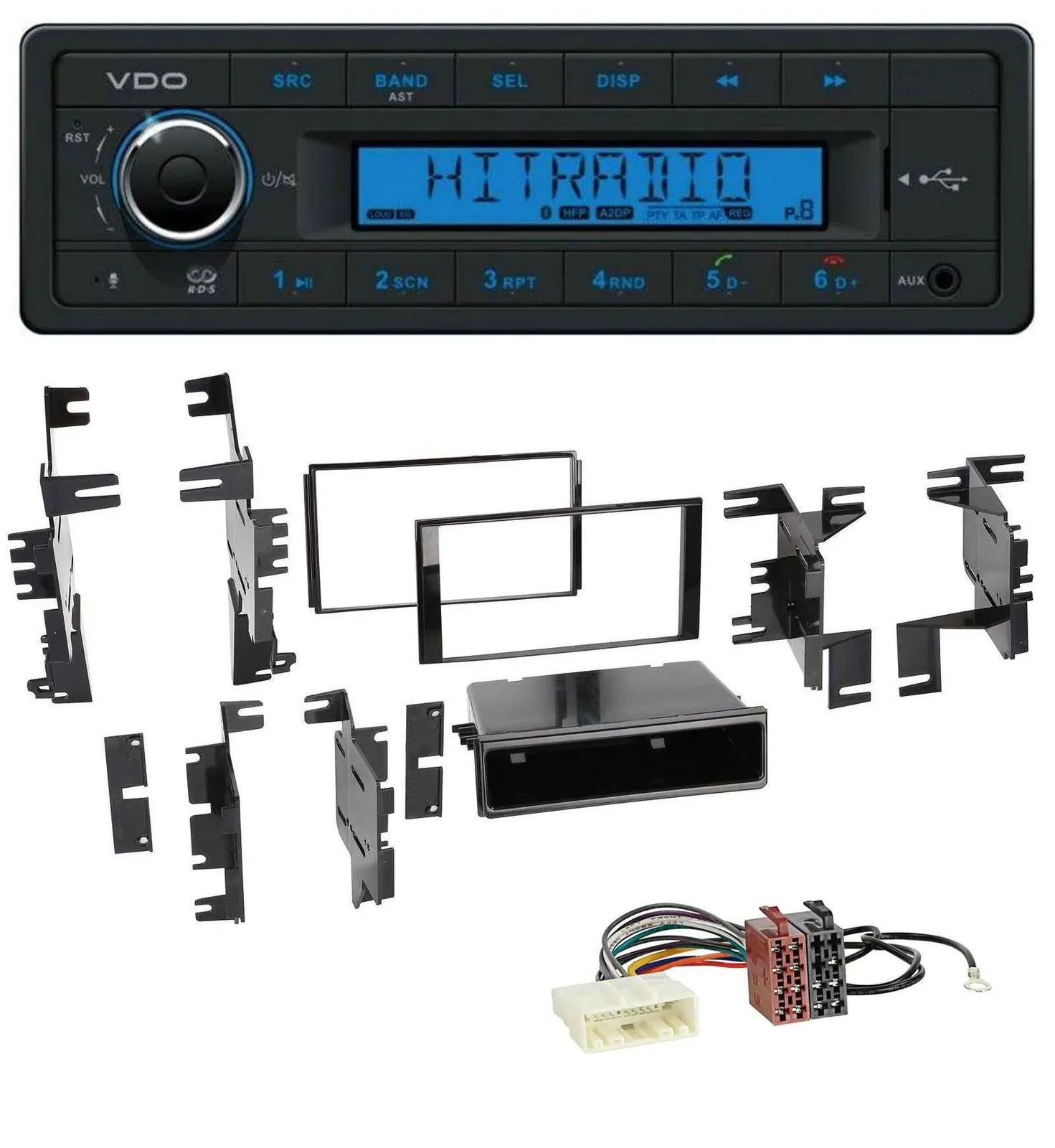 VDO AUX Bluetooth USB MP3 Autoradio für Nissan Cube ab 09 Frontier ab 13 Juke ab