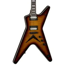 Dean ML Select Flame Top Electric Guitar, Ebony Fingerboard, Trans Brazilia