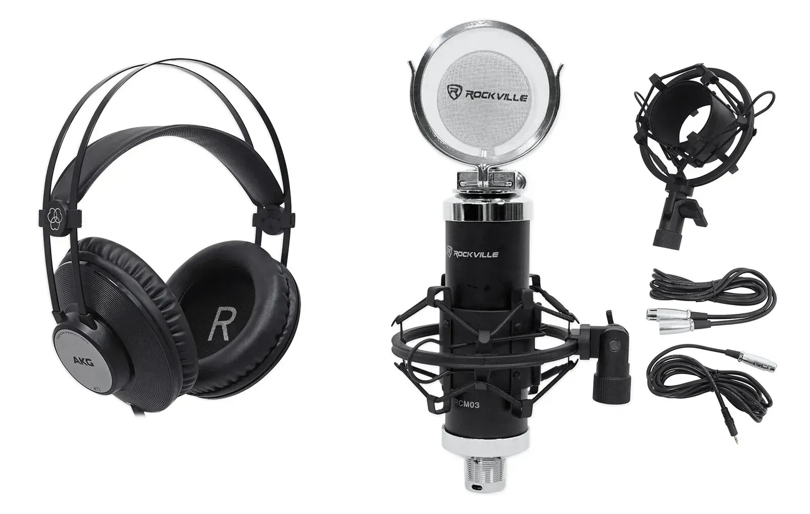 Комплект для подкастов Rockville RCM03+K72