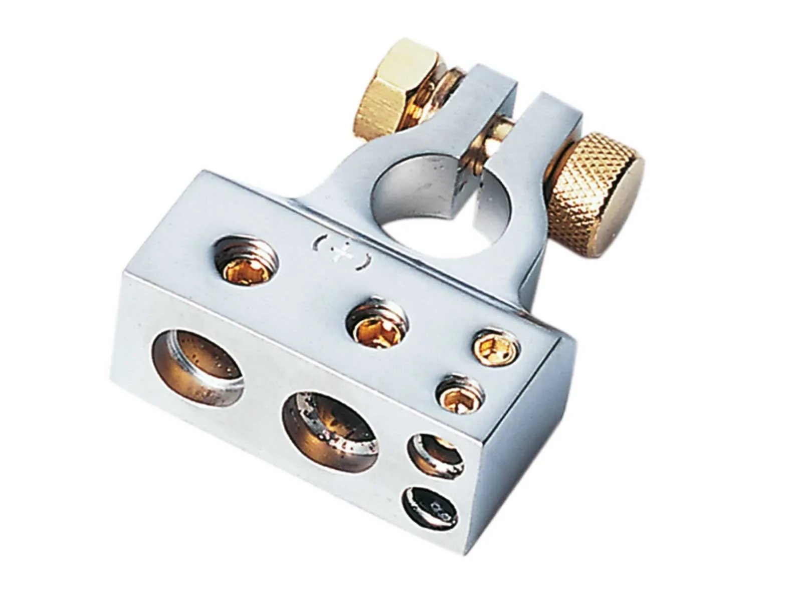 Клемма аккумулятора ACV 30.4000-04s для плюсового полюса, 1×35 мм² + 1×20 мм² + 2×10 мм²