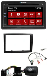 Blaupunkt TMC USB Lenkrad Bluetooth DAB 2DIN Navigation für Citroen Jumper Peuge
