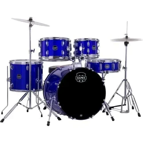 Ударная установка Mapex Comet MXCM5044FTCIB Fusion 20"x16", 10"x7", 12"x8", 14"x12", малый 14"x5", синий (набор, с тарелками и хардвером)