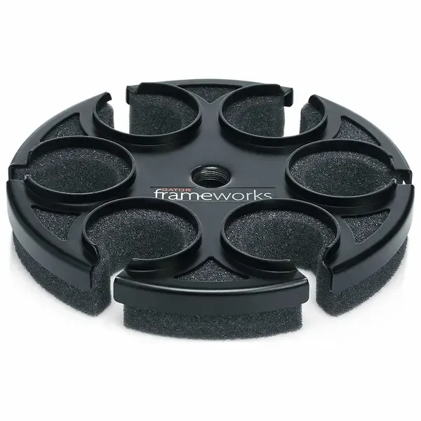 Gator GFW-MIC-6TRAY Multi Microphone Tray Designed To Hold 6 Mics