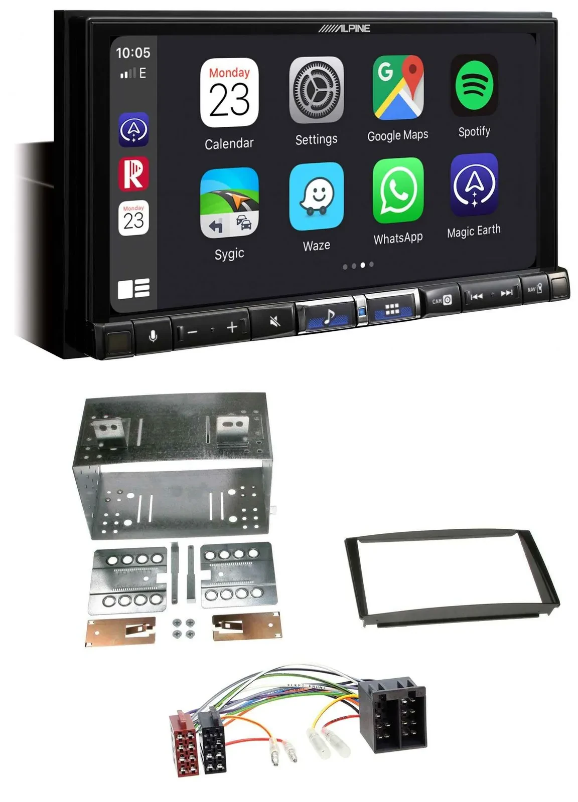 Alpine 2DIN DAB USB MP3 Bluetooth Autoradio für Kia Ceed 01-09 proCeed 08-11