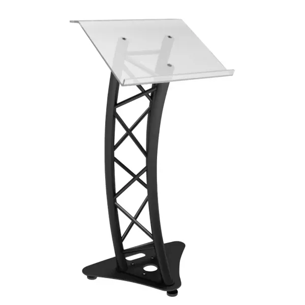 Global Truss GT-LECTERN-PRO Plexiglass Black Truss Lectern